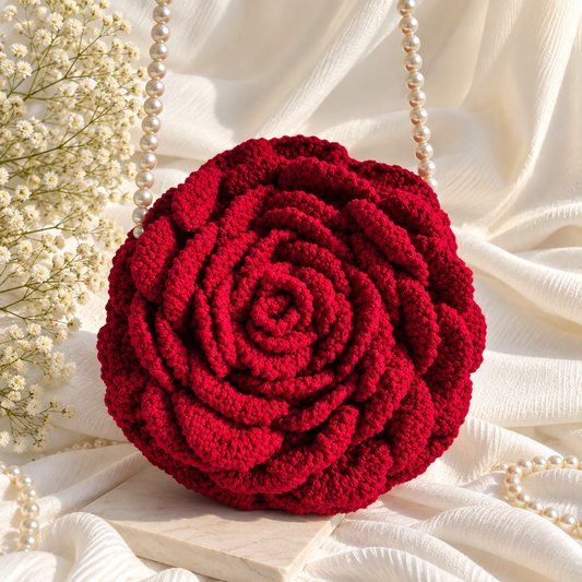 VIRAL CROCHET ROSE BAG