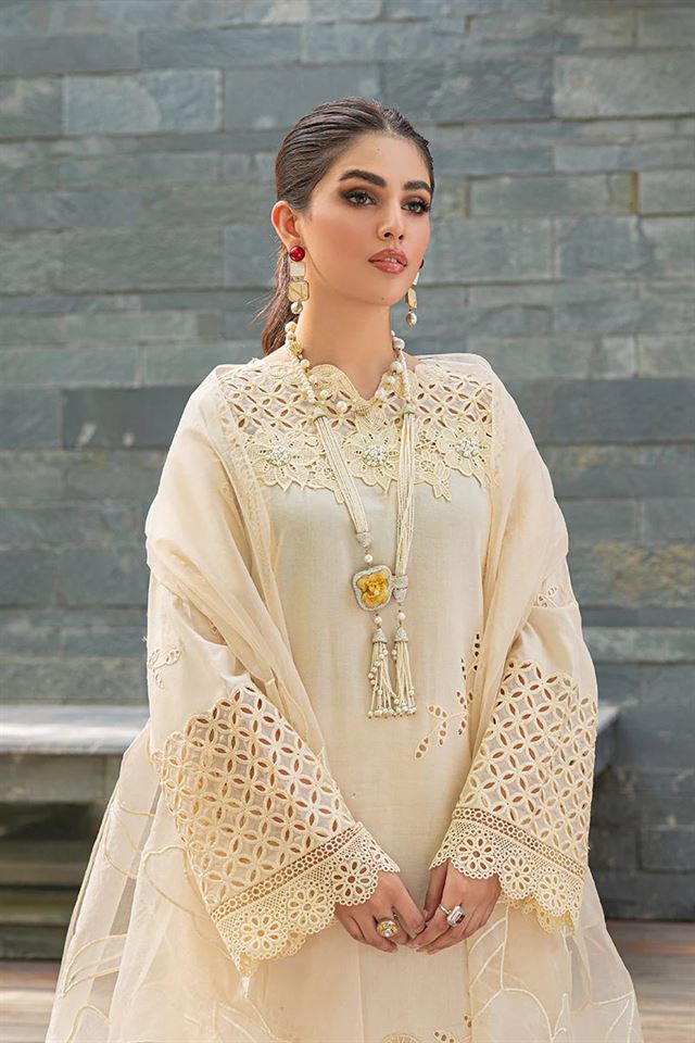 MUSHQ CREAM BLUSH LUXURY LAWN