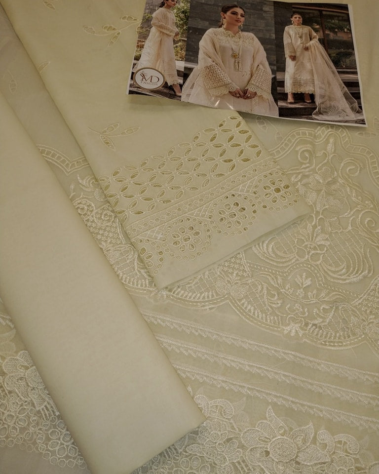 MUSHQ CREAM BLUSH LUXURY LAWN