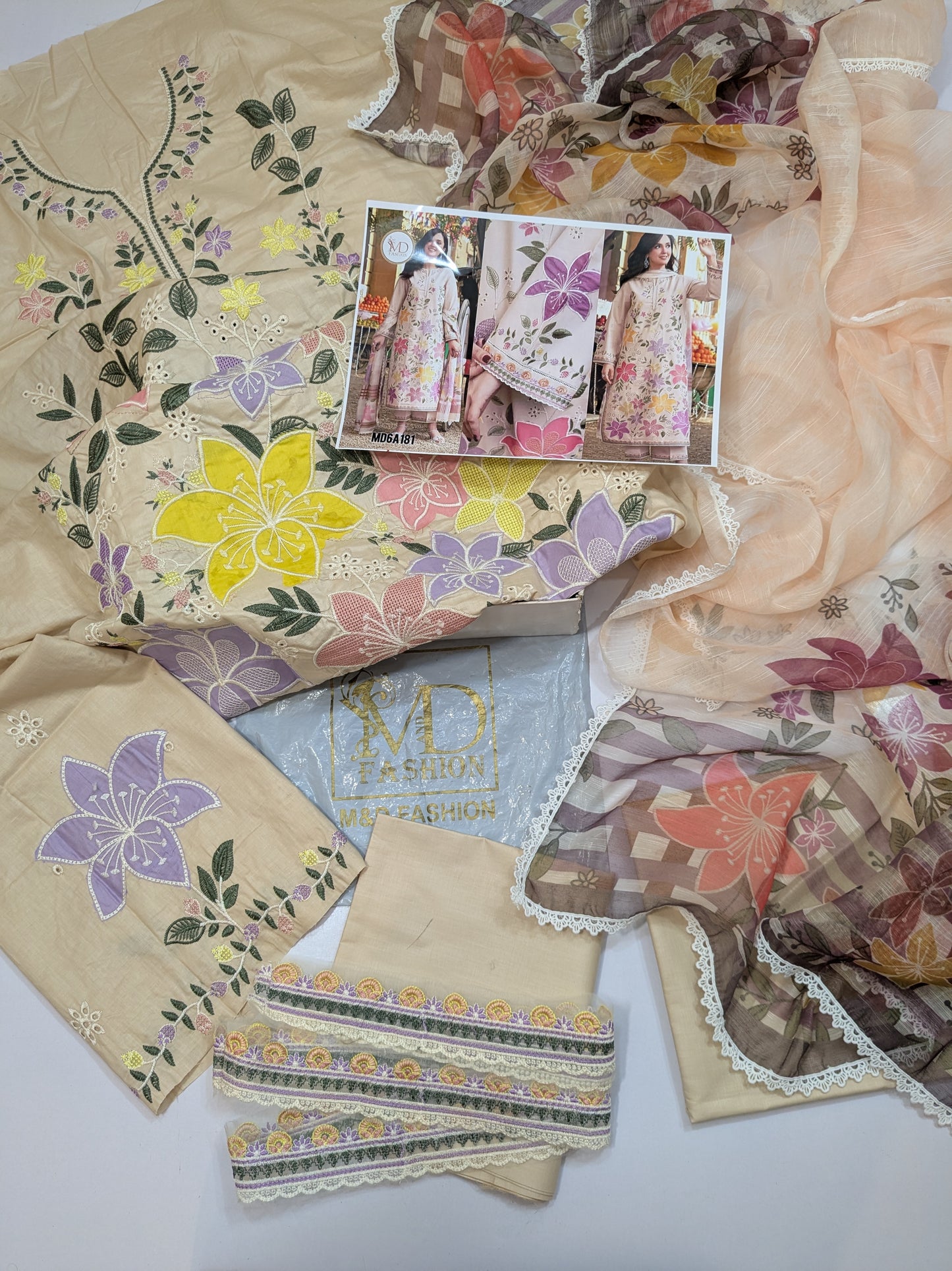 ANEELA SKIN MULTI LAWN EMBROIDERED