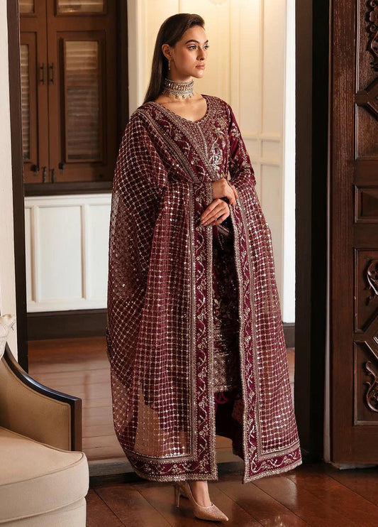 GULAAL INSPIRED VALENTINE CHIFFON EMBROIDERED
