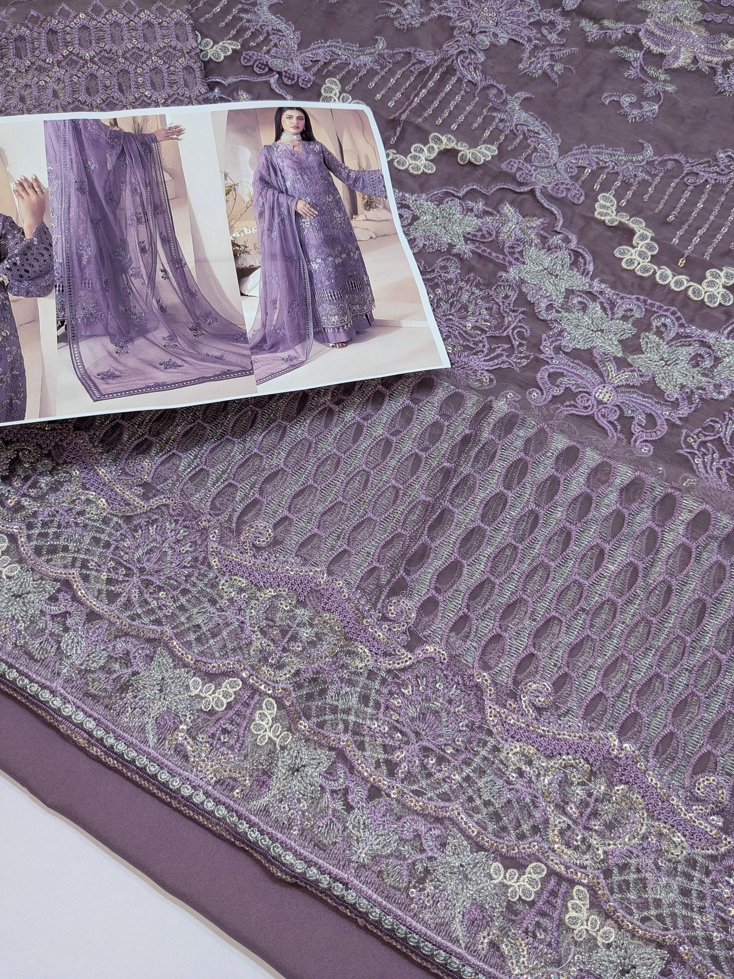 LAVISH INSPIRED CHIFFON EMBROIDERED LUXURIOUS