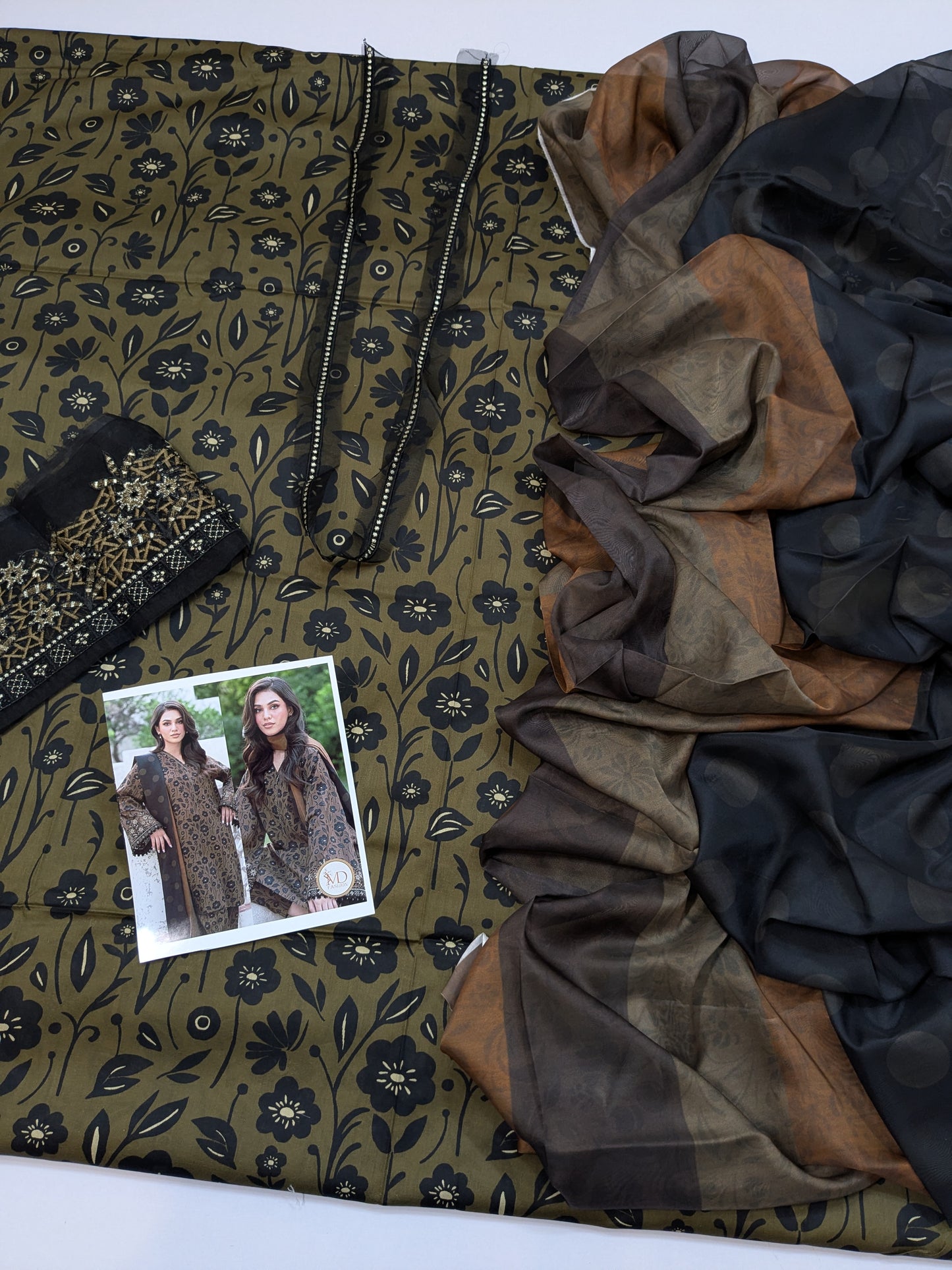 Baroque Digital Print Summer Lawn