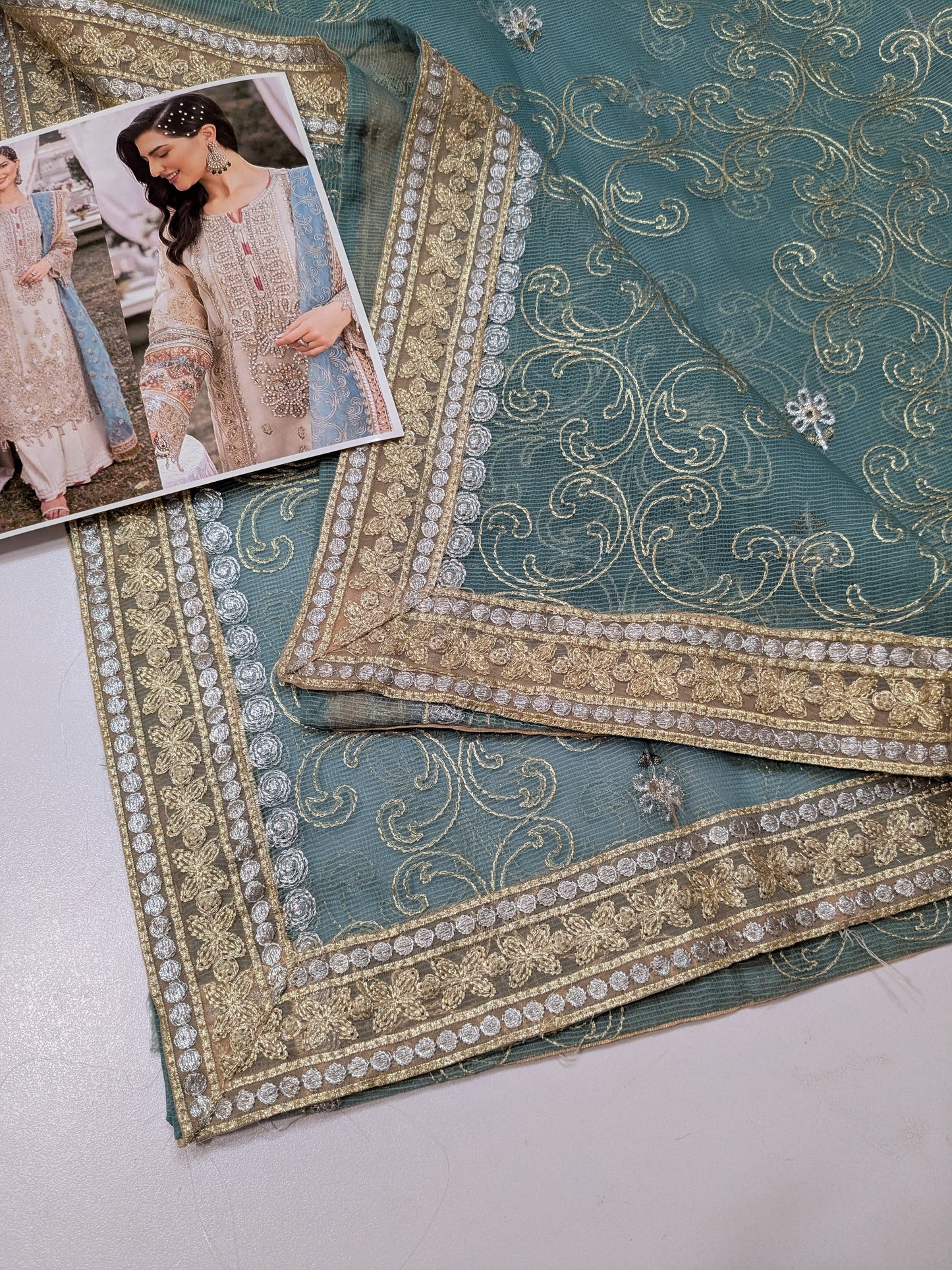 Adan Libas ETHEREAL GRACE Embroidered dress