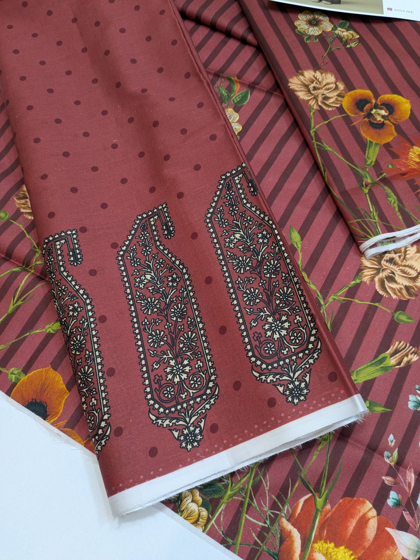 COCO BY ZARA SHAHJAHAN AMBER DAYS DIGITAL PRINT LAWN DUPPATA
