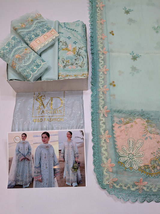 QALAMKAR AYRA LUXURIOUS EMBROIDERED LAWN