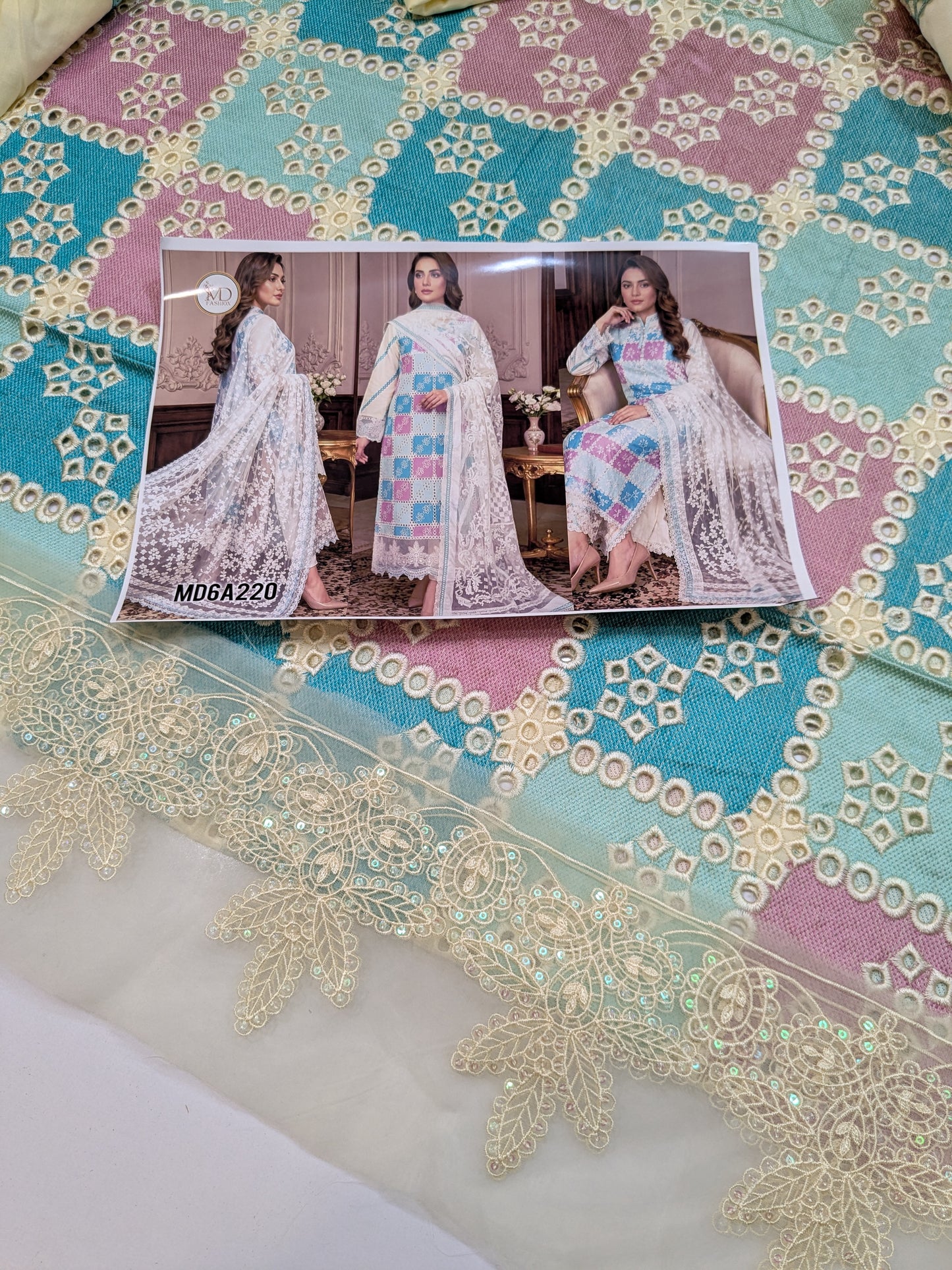 KHUAWB COLLECTION LUXURIES CHIKENKARI LAWN