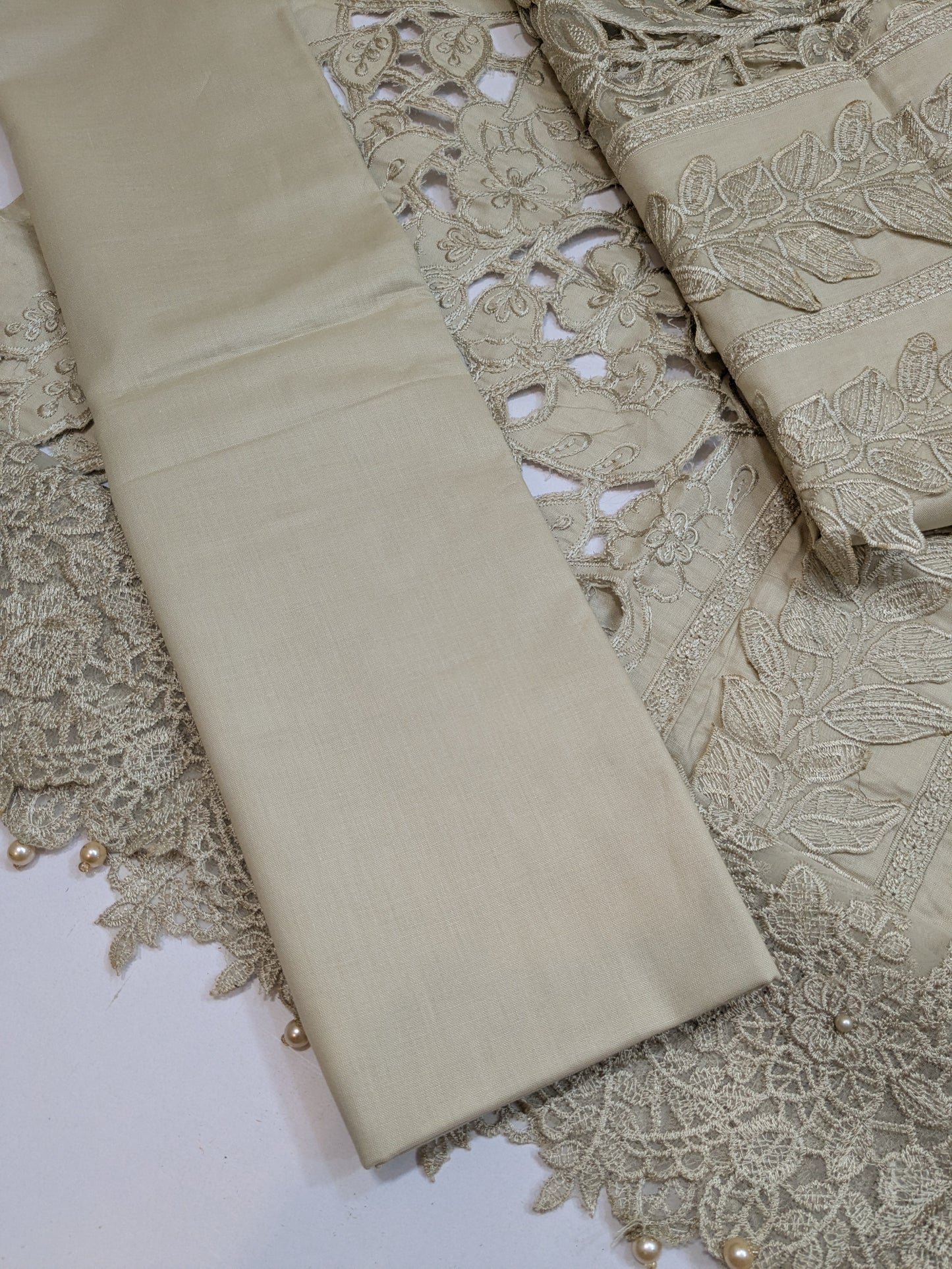 MARIA B 3D SKIN FAWN LUXURIOUS LAWN