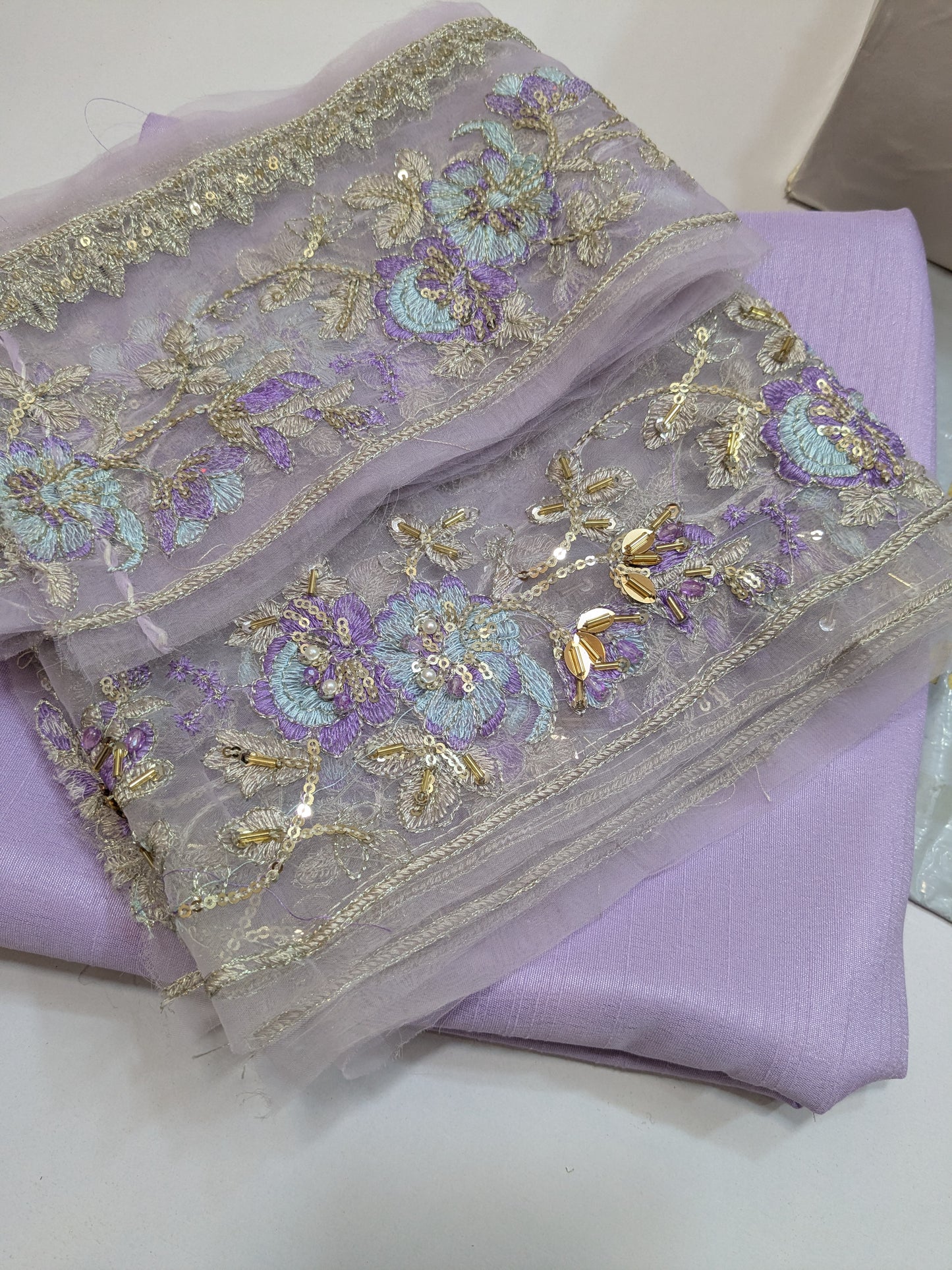 ELAF LAVENDER FULL EMBELLISHED MAXI LAHENGA