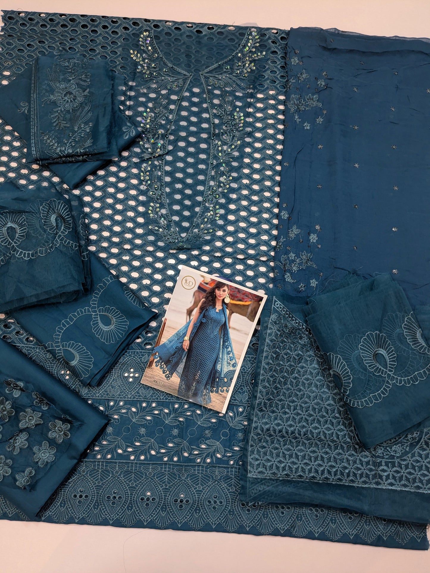 NUREH KHUAWB PREMIUM LAWN WITH PURE CHIFFON