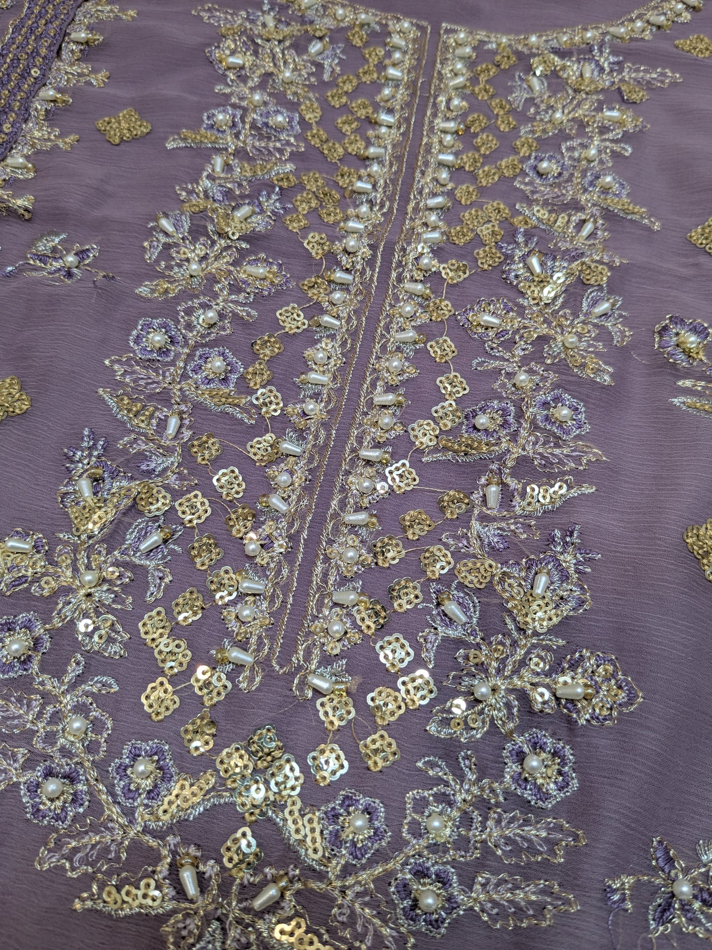 CHARISMA INSPIRED LAVENDER CHIFFON DASTAN E JASHAN