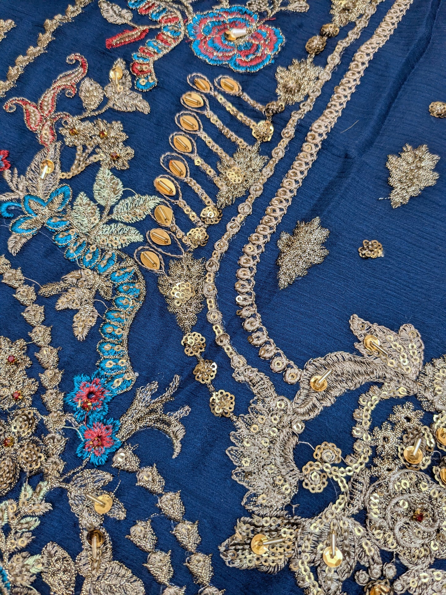 EMAN ADEEL BELL ROBE CHIFFON EMBROIDERED