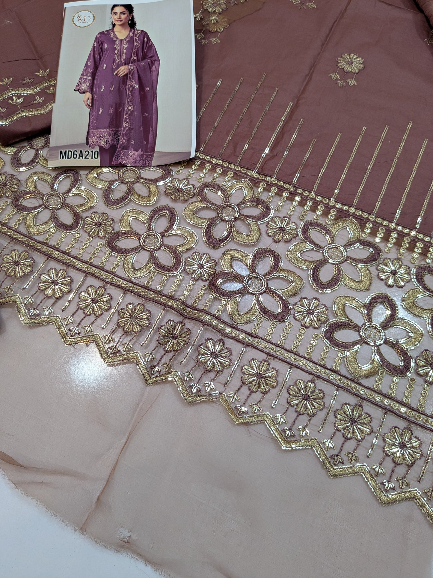 KUAWB COLLECTION DUSTY DARK MAUVE LAWN COTTON