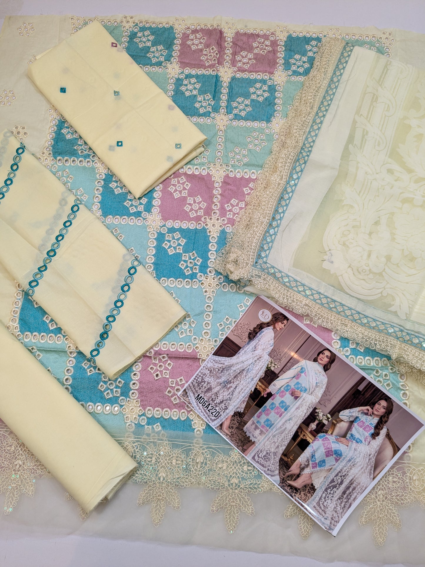 KHUAWB COLLECTION LUXURIES CHIKENKARI LAWN