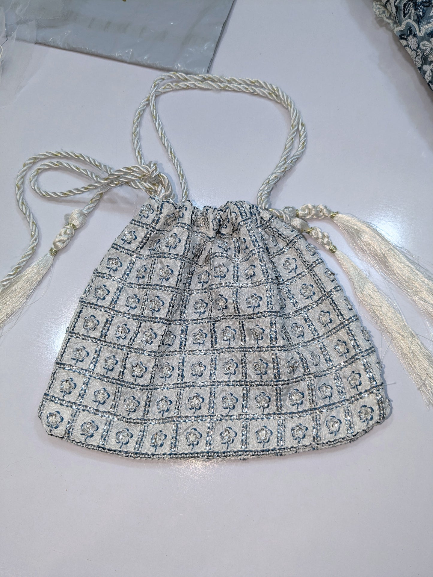 HUSSAIN REHAR VIRELLE PREMIUM RAW SILK HAND EMBELLISHED 3 PIECE UNSTICHED