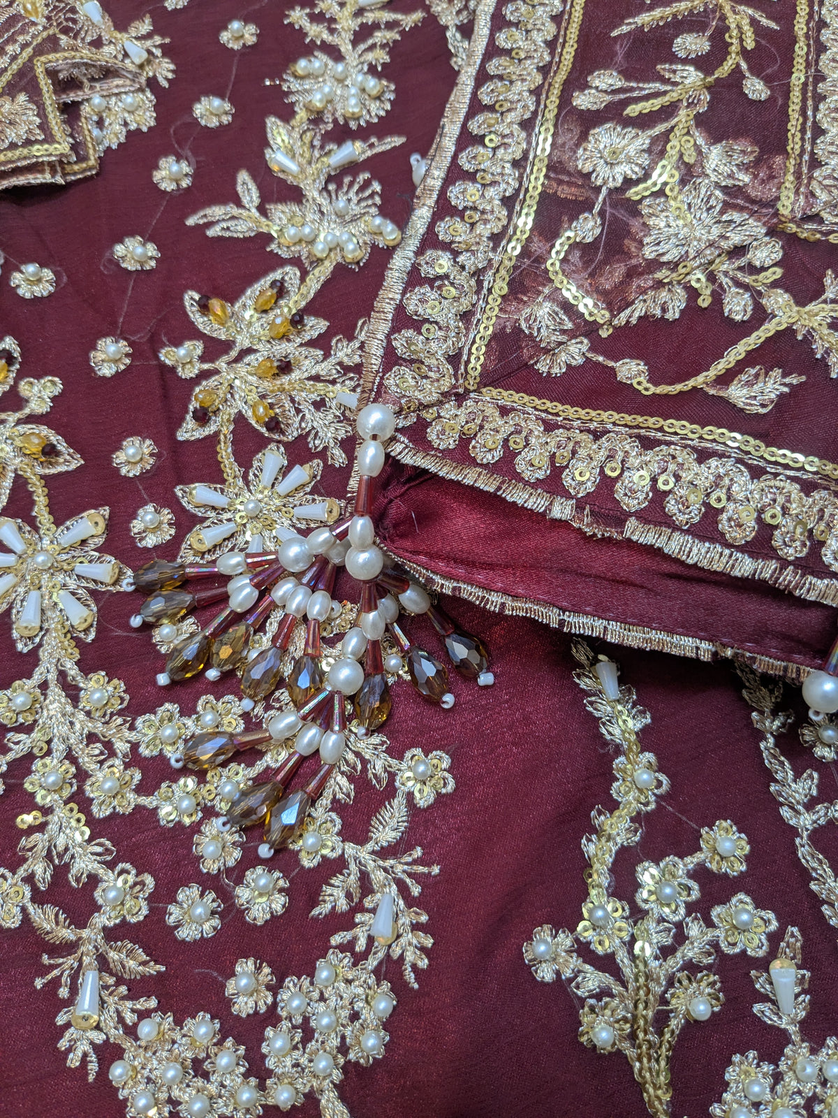 GULAAL INSPIRED VALENTINE CHIFFON EMBROIDERED
