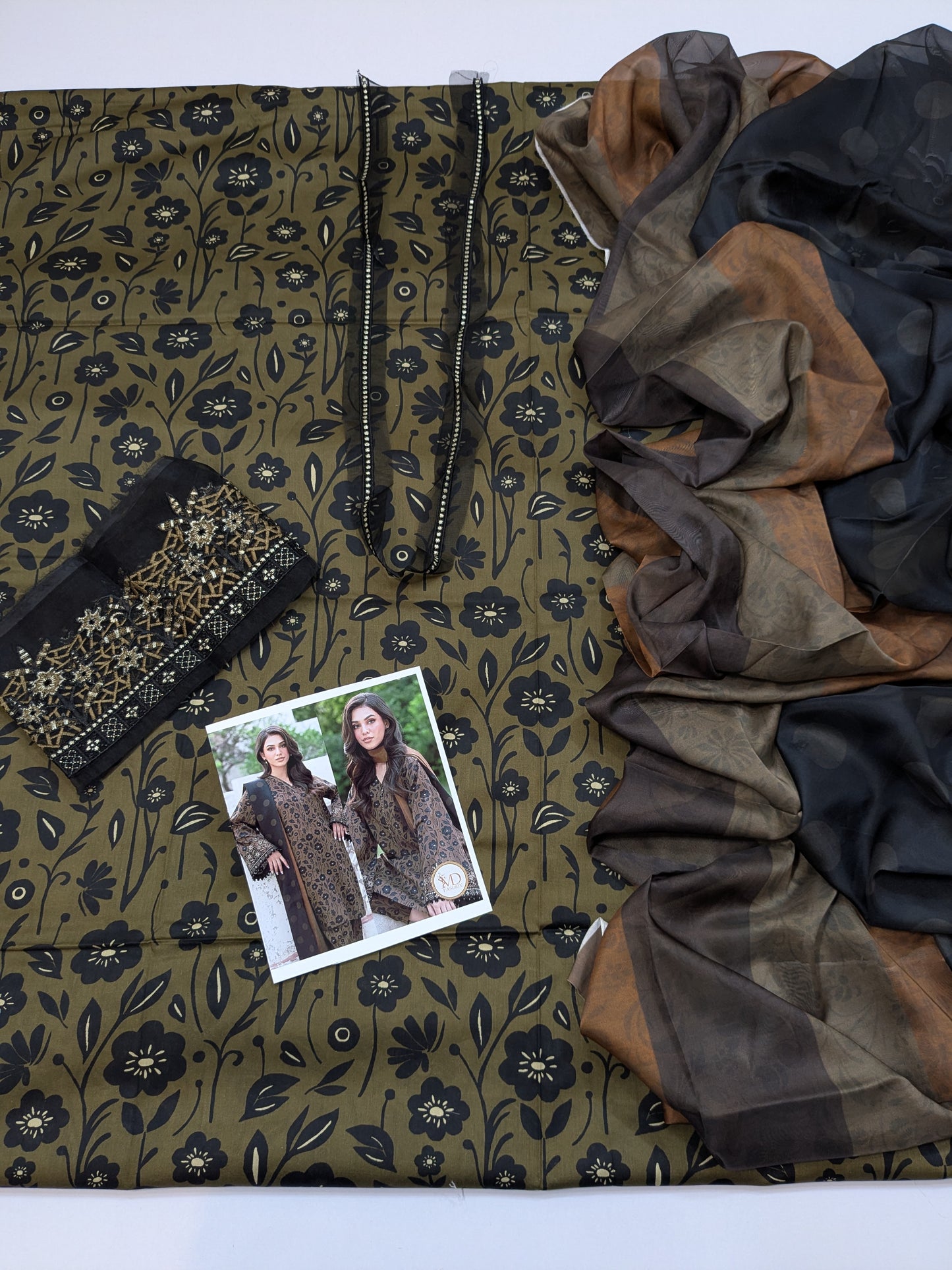 Baroque Digital Print Summer Lawn