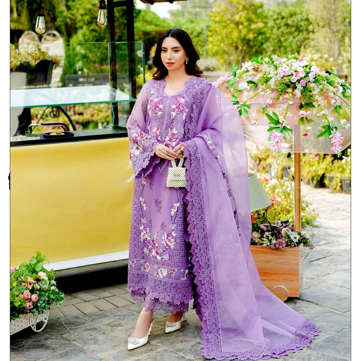 ANEELA LILAC PURPLE SEMI FORMAL