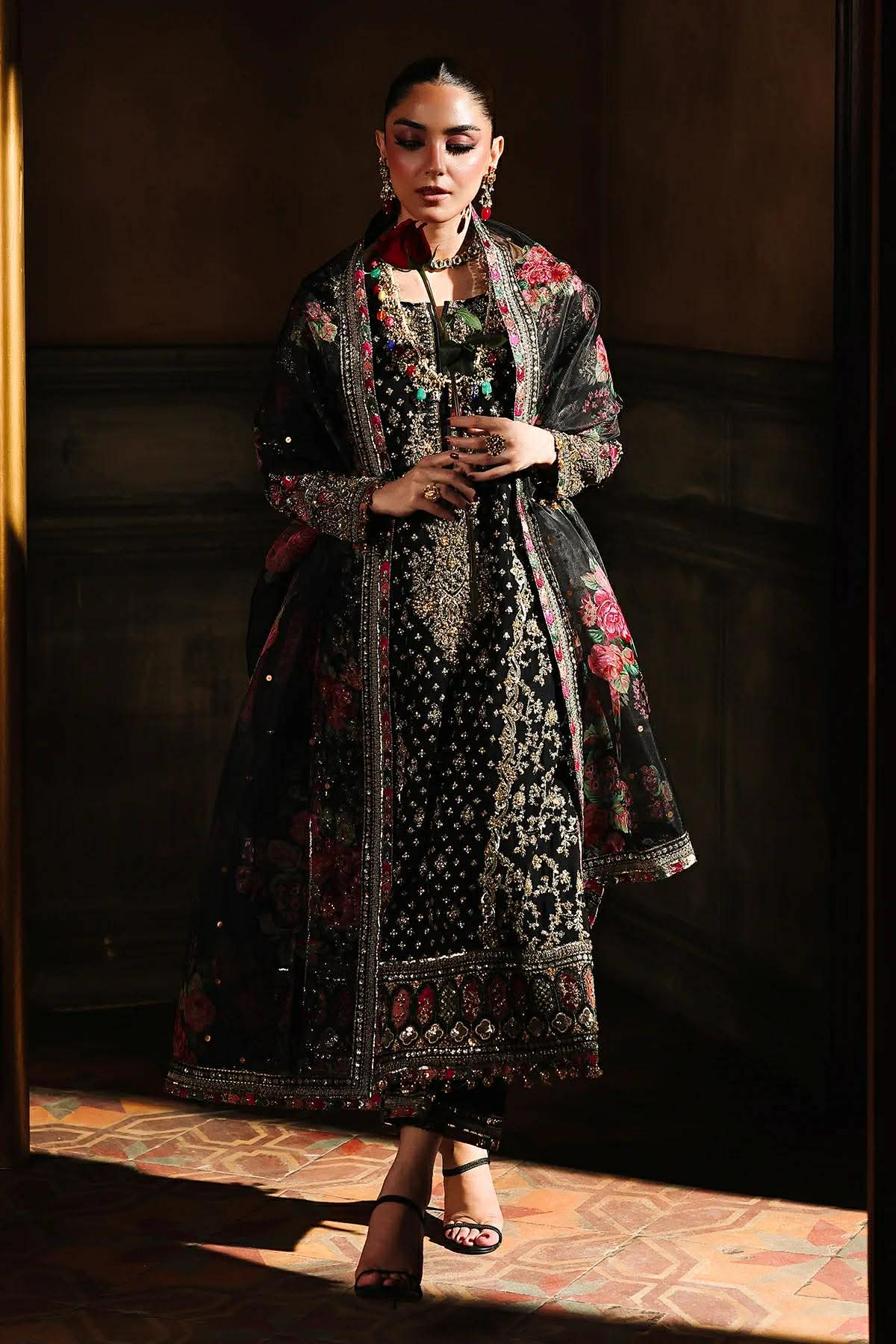 Charisma Maya Ali party wear embroidered