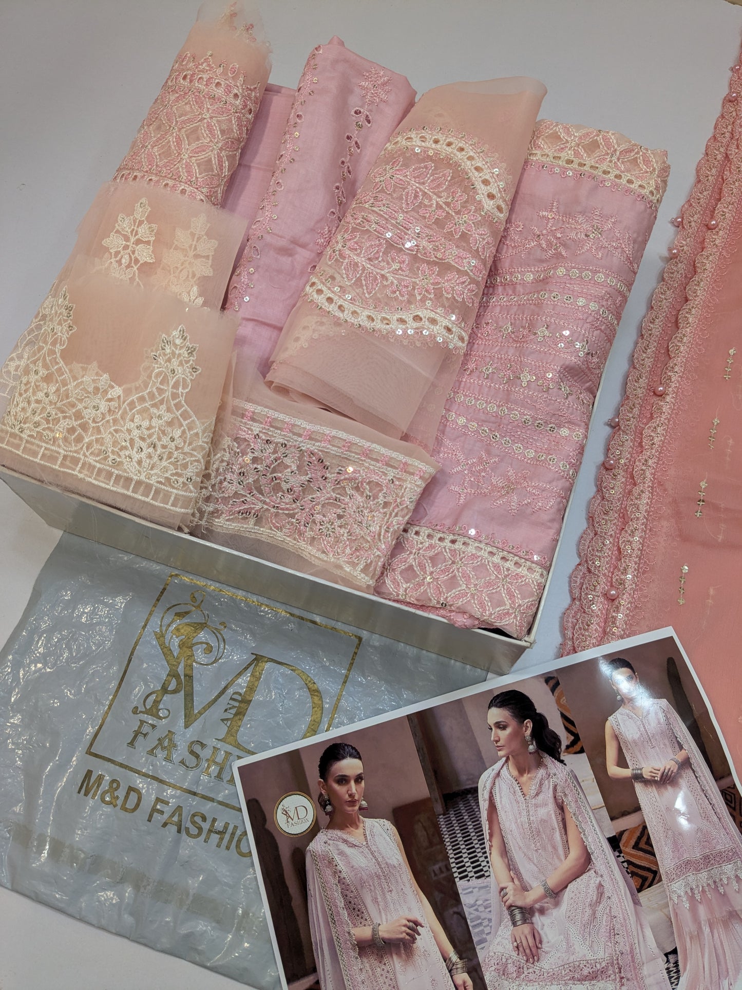 MARIA B LAWN CHIKENKARI LUXURY