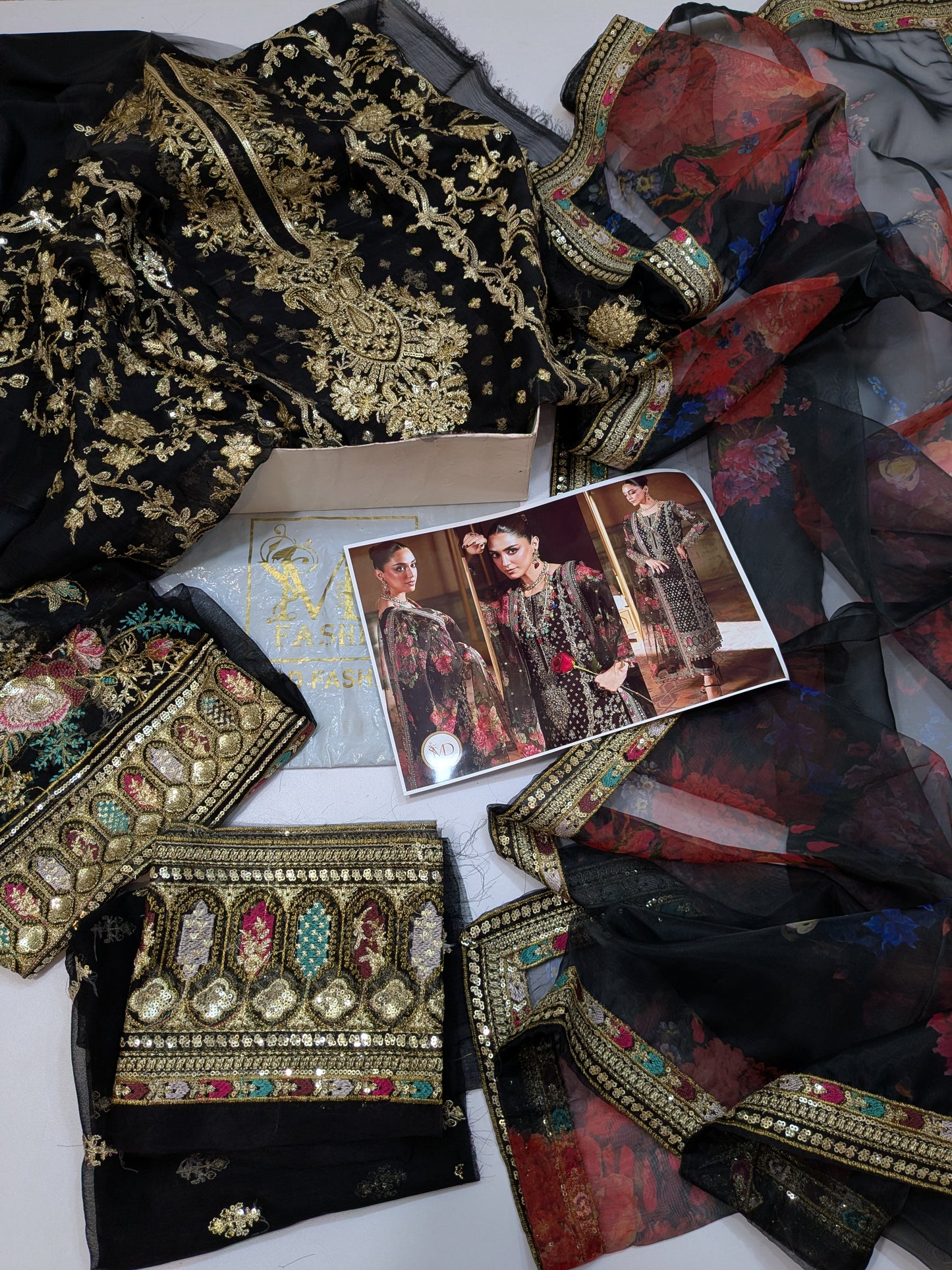 Charisma Maya Ali party wear embroidered