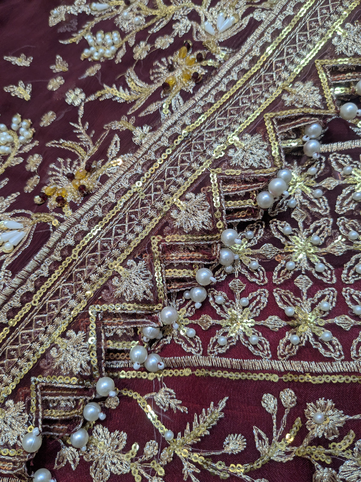 GULAAL INSPIRED VALENTINE CHIFFON EMBROIDERED