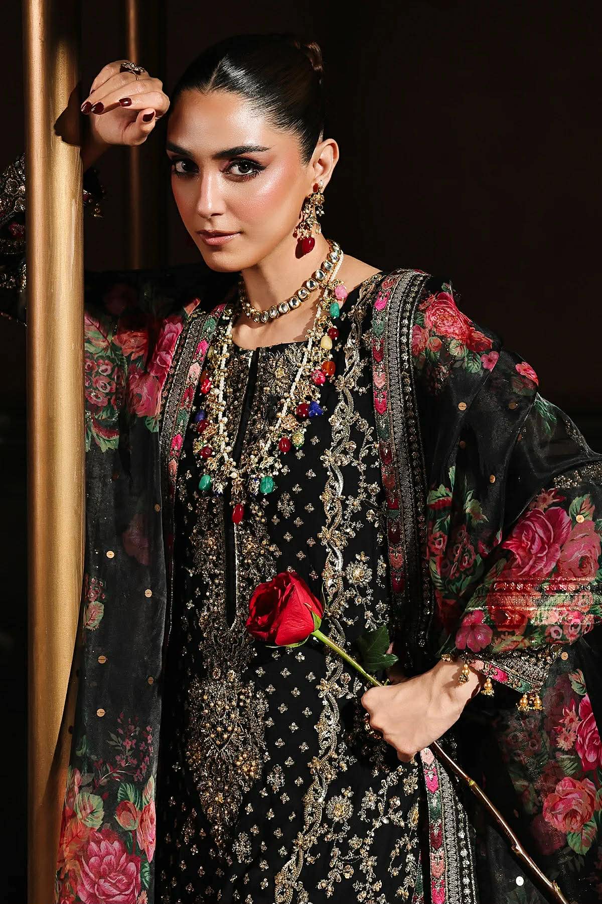 Charisma Maya Ali party wear embroidered
