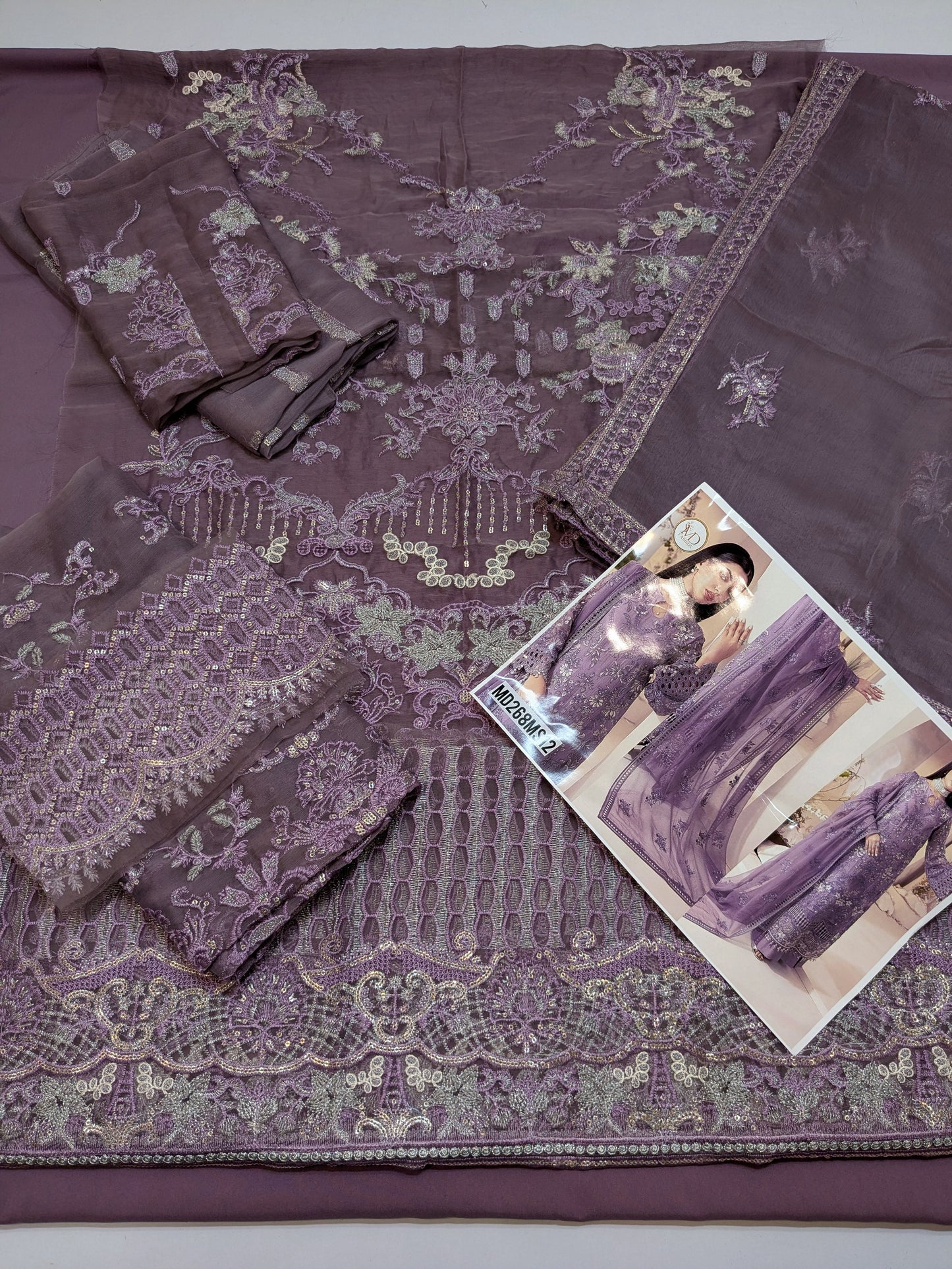 LAVISH INSPIRED CHIFFON EMBROIDERED LUXURIOUS