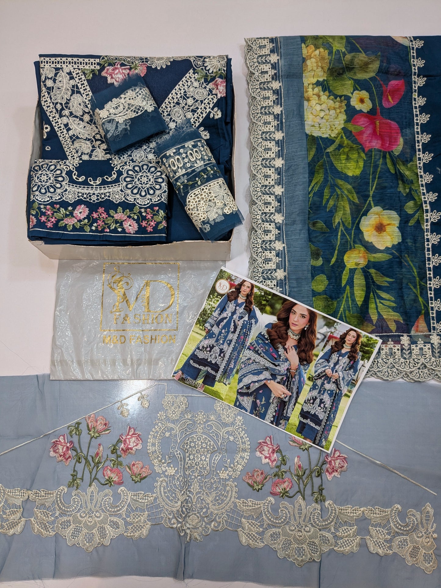 ELAF ELH ZIVA LUXURIOUS LAWN WITH PURE MONARK DUPPATA