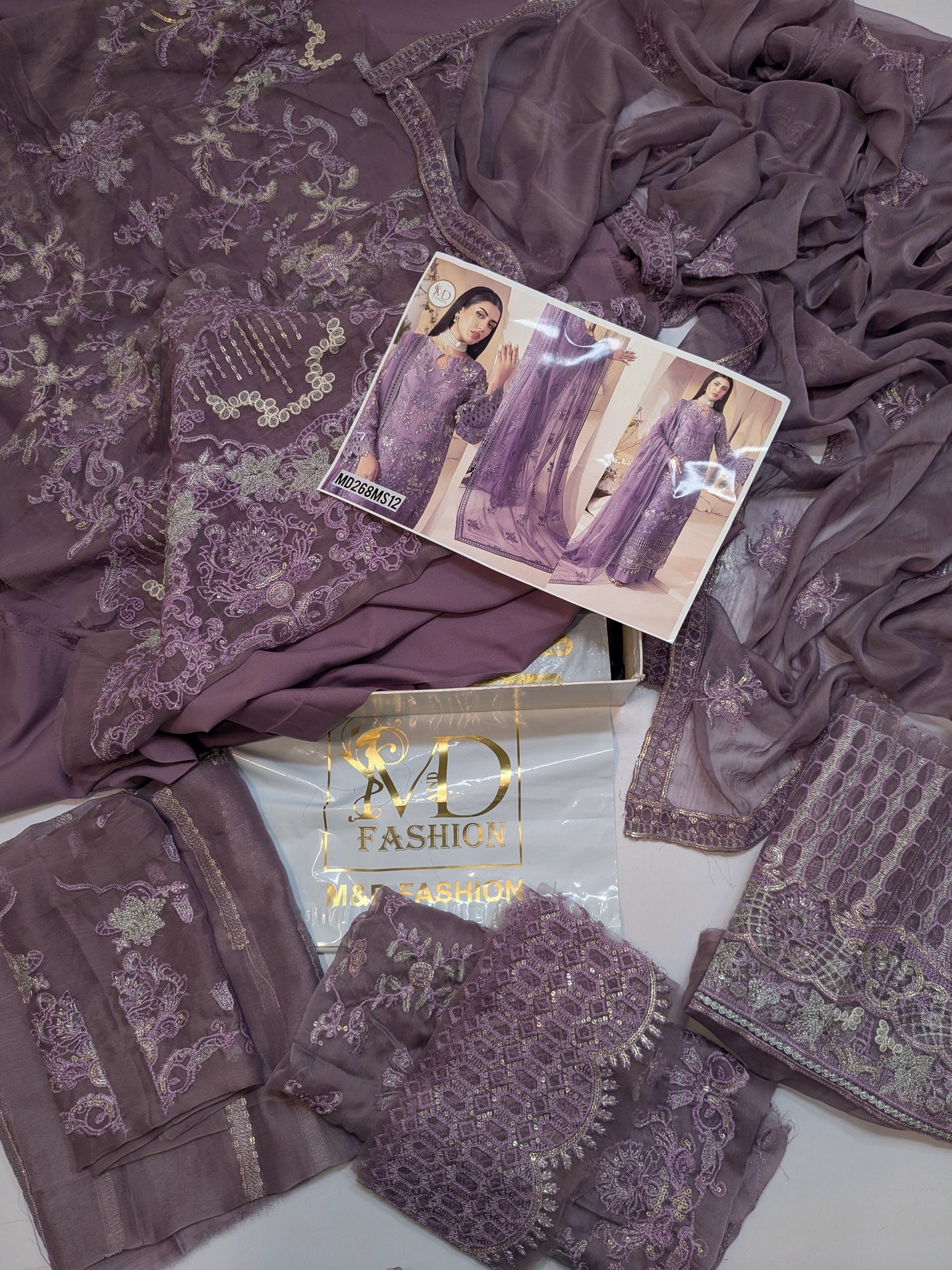 LAVISH INSPIRED CHIFFON EMBROIDERED LUXURIOUS
