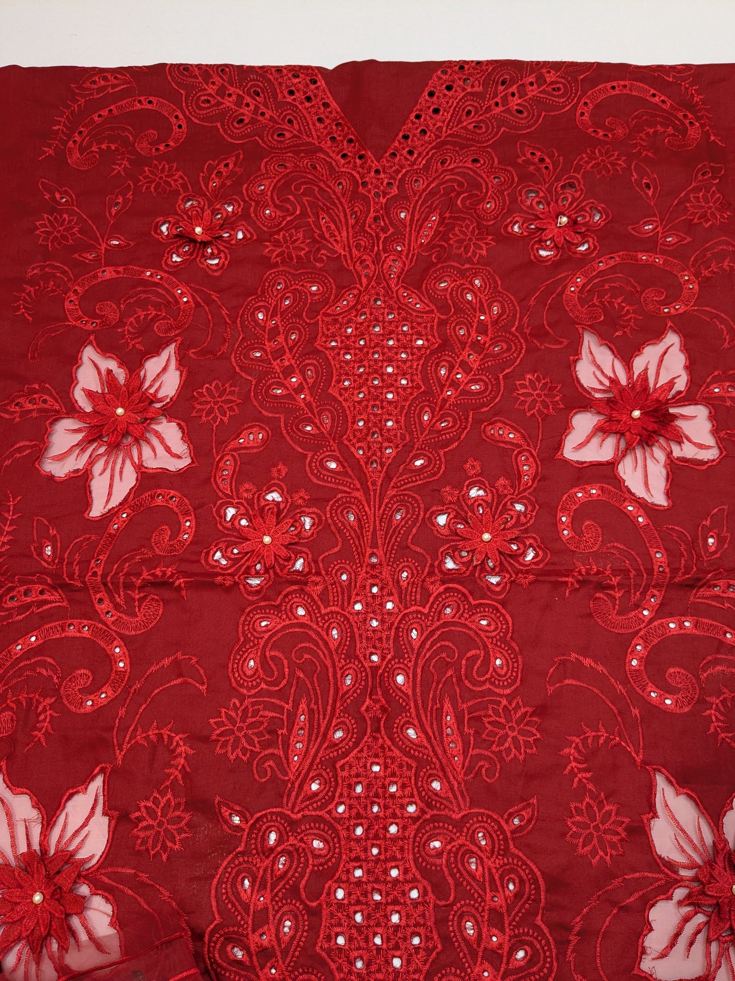 BIN ILYAS DEEP BURGUNDY MAROON LUXURIOUS LAWN