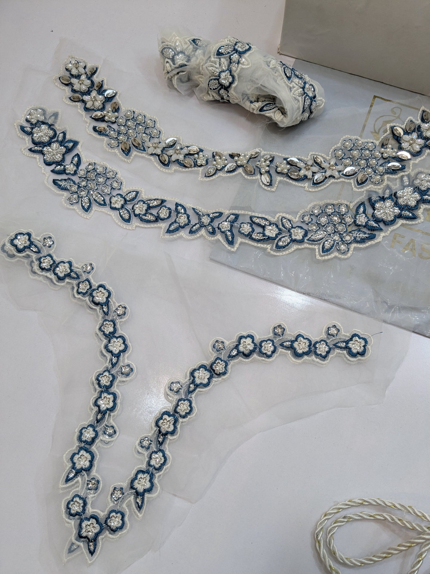 HUSSAIN REHAR VIRELLE PREMIUM RAW SILK HAND EMBELLISHED 3 PIECE UNSTICHED