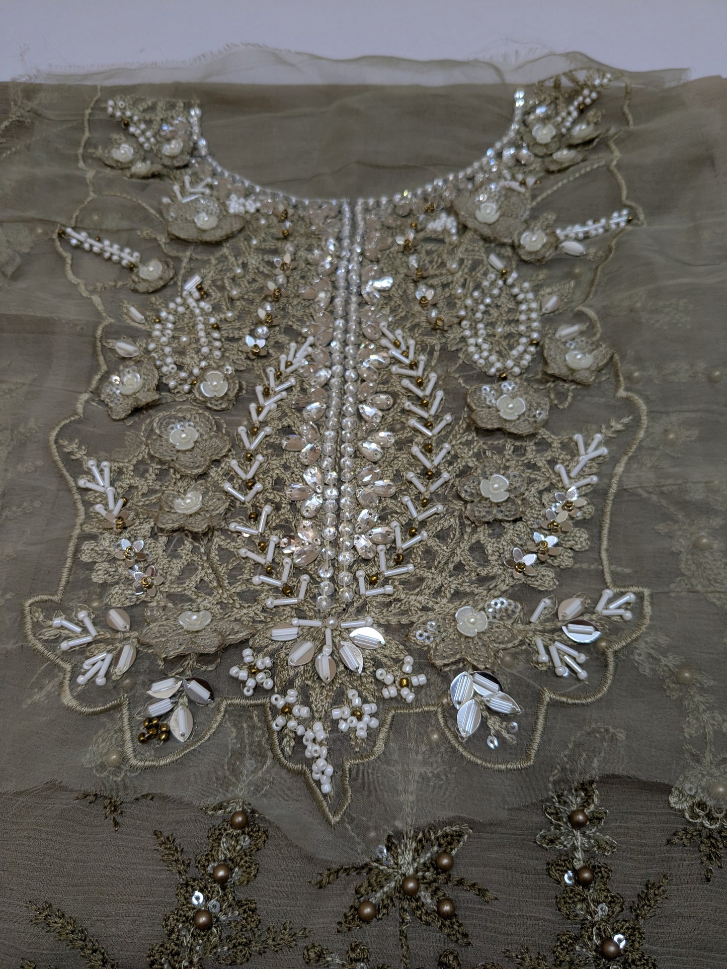 MARIA B TYE DYE CHIFFON LUXURY EMBROIDERED