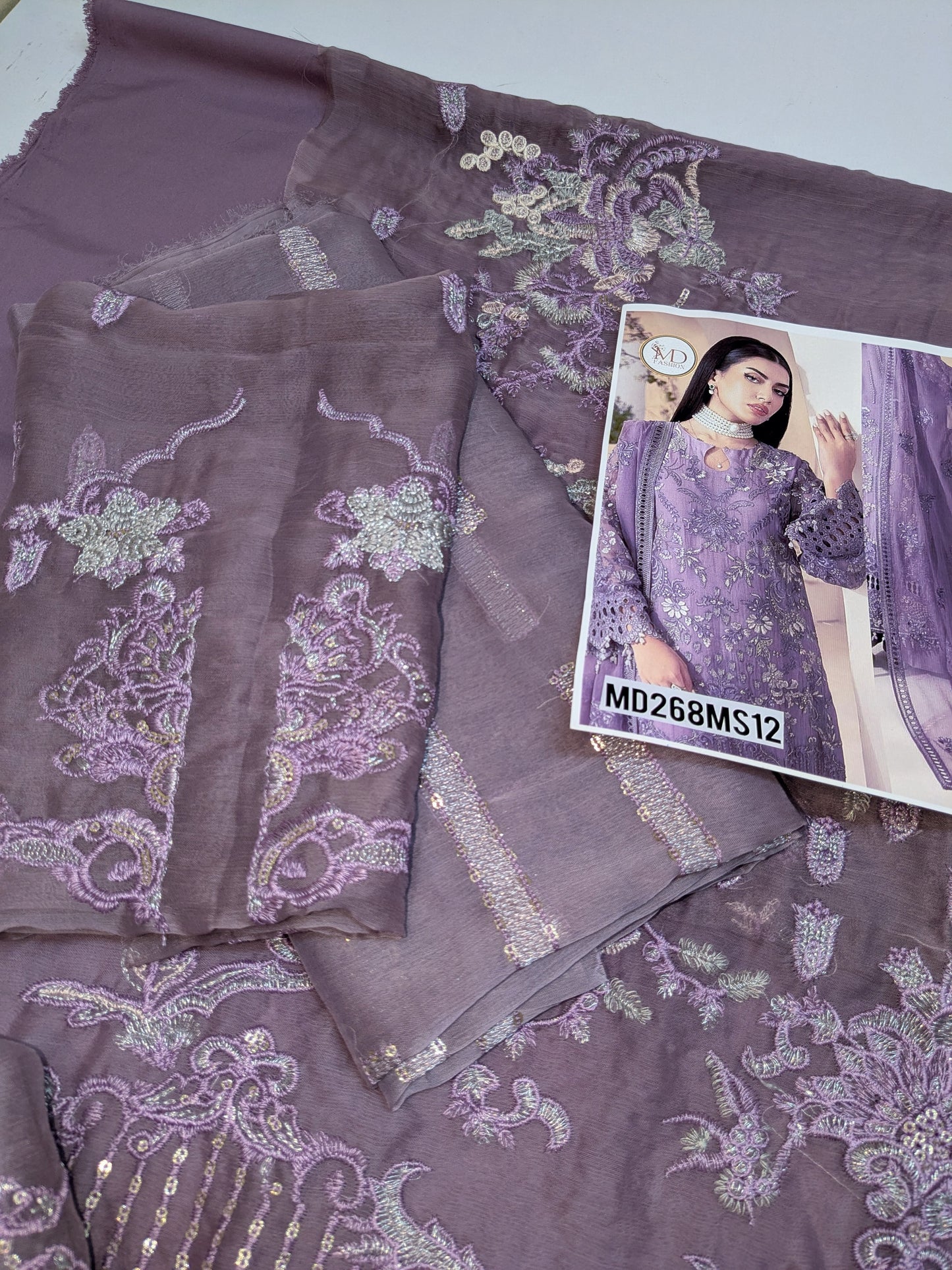 LAVISH INSPIRED CHIFFON EMBROIDERED LUXURIOUS