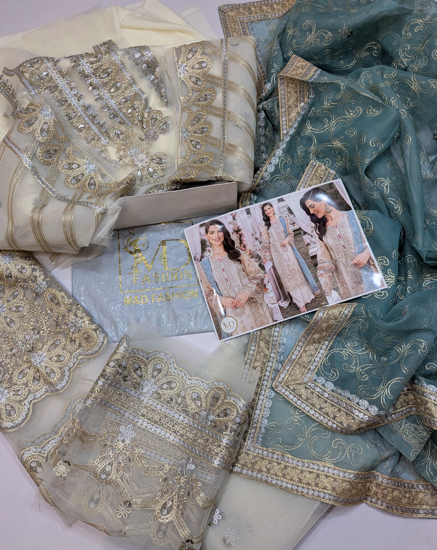 Adan Libas ETHEREAL GRACE Embroidered dress