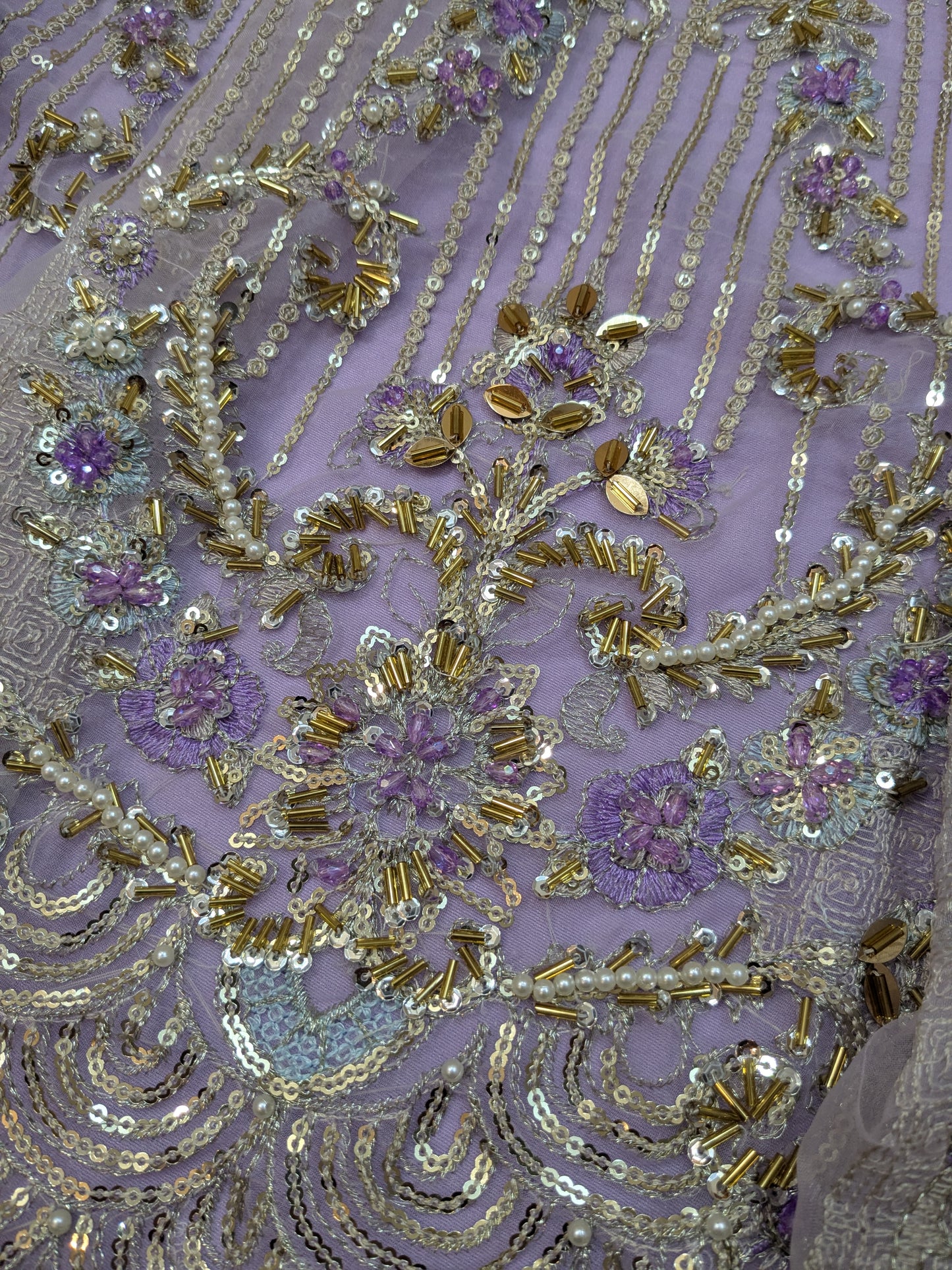 ELAF LAVENDER FULL EMBELLISHED MAXI LAHENGA