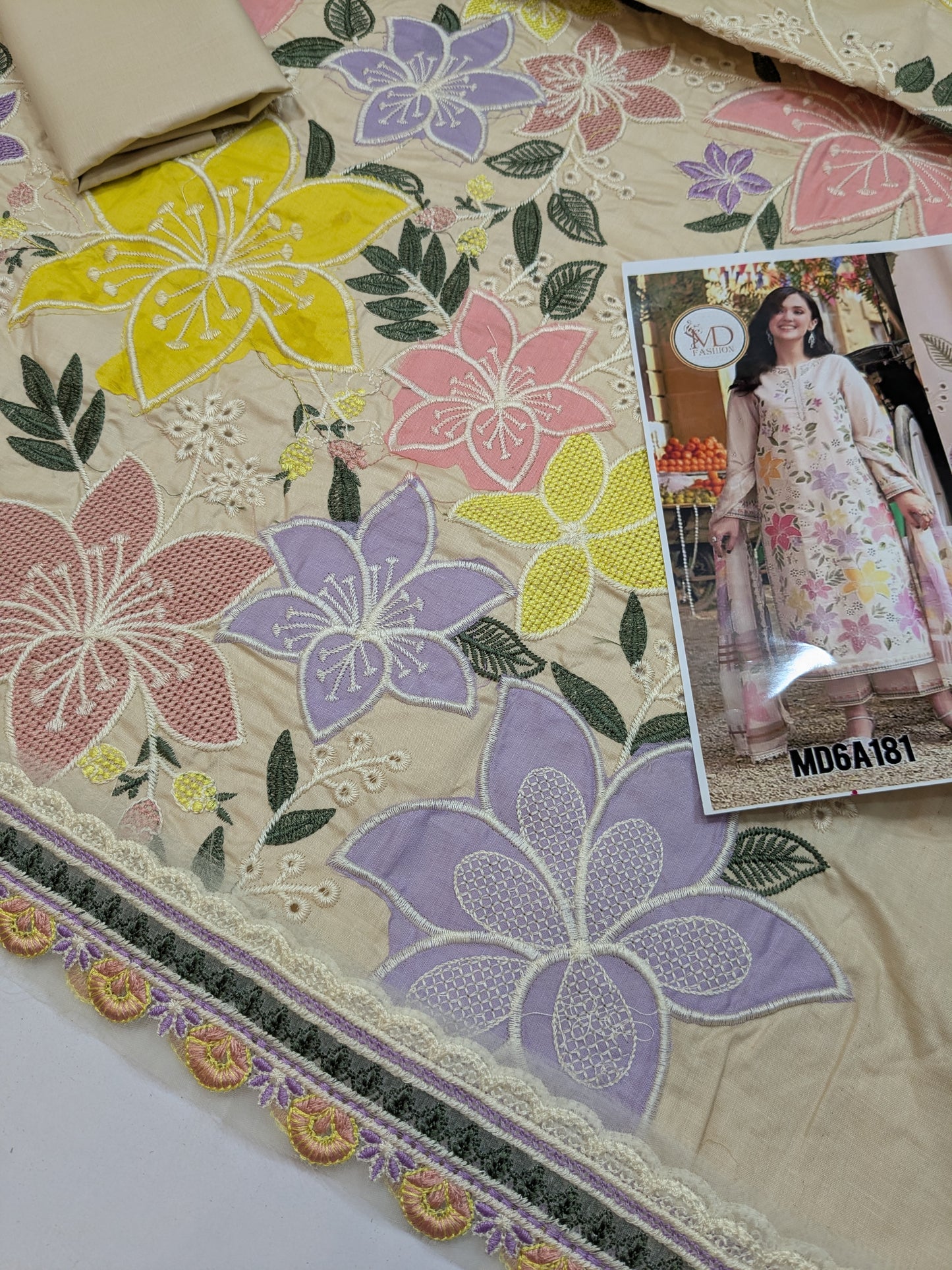 ANEELA SKIN MULTI LAWN EMBROIDERED