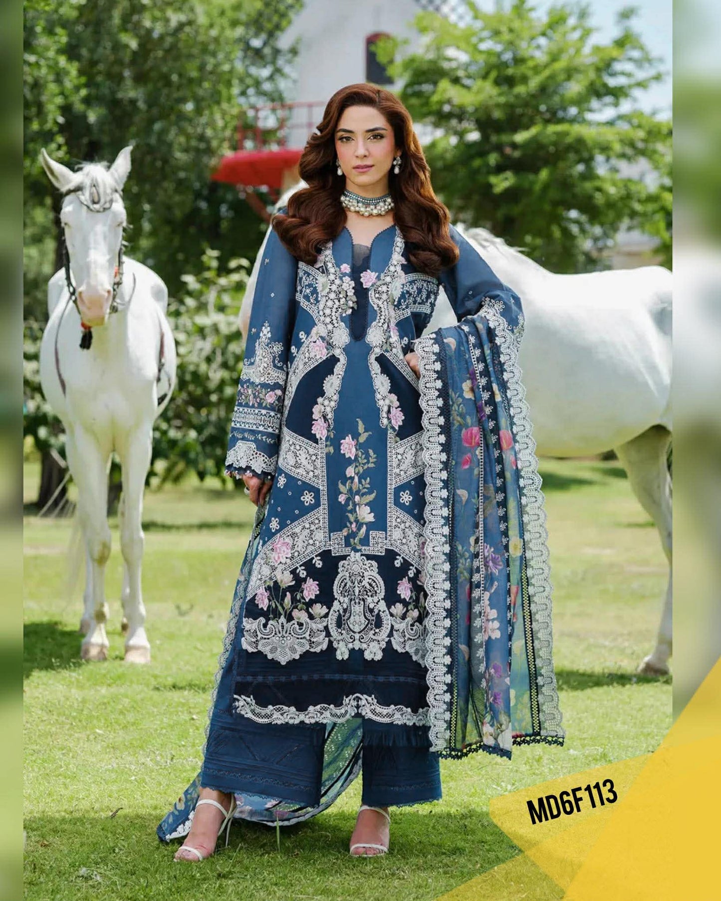 ELAF ELH ZIVA LUXURIOUS LAWN WITH PURE MONARK DUPPATA