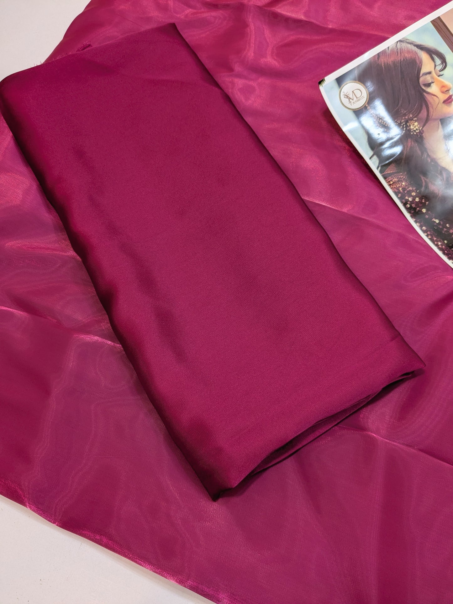 SAJAL VIRAL SILK DRESS WITH HEAVY DUPPATA