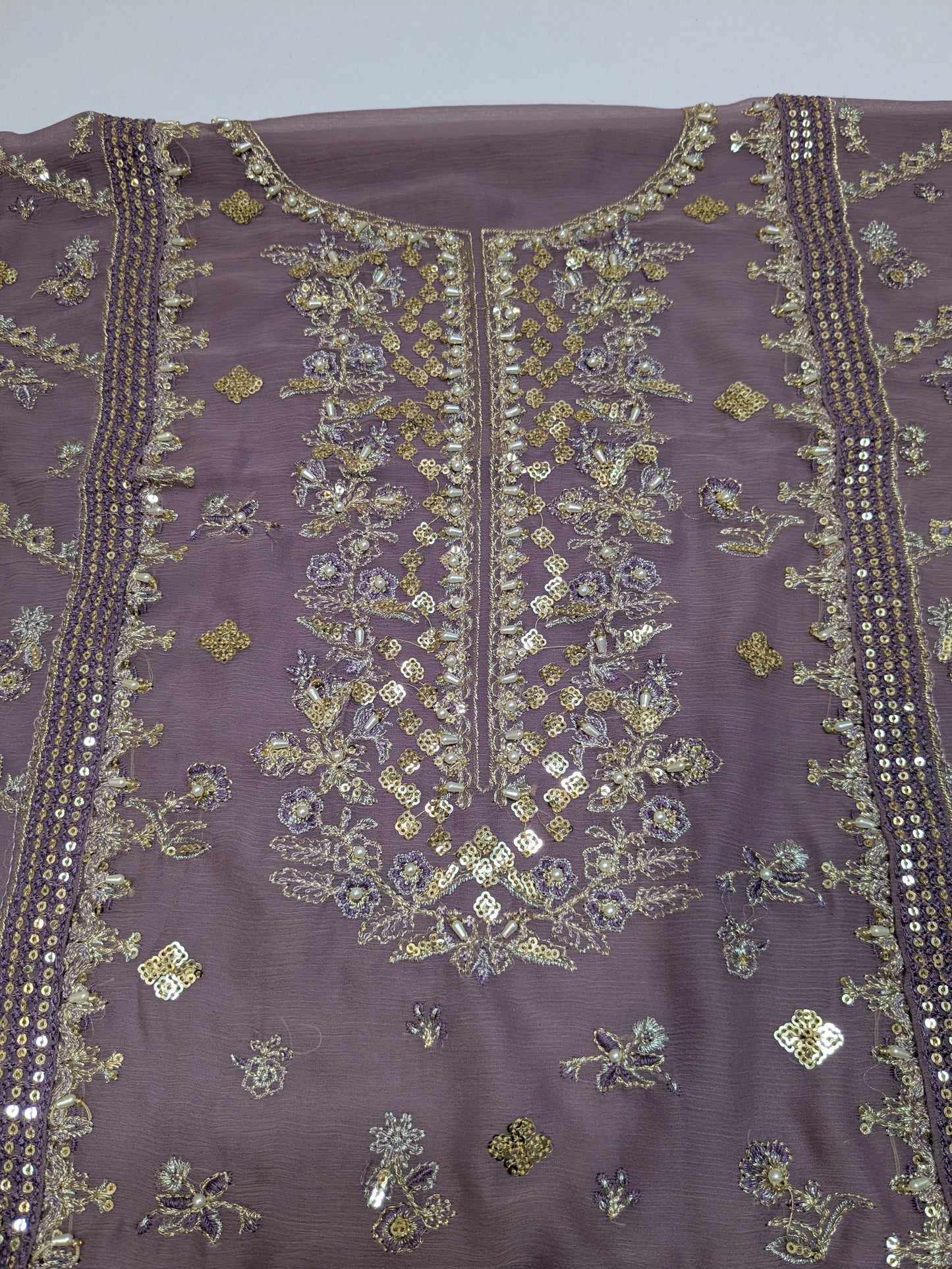 CHARISMA INSPIRED LAVENDER CHIFFON DASTAN E JASHAN