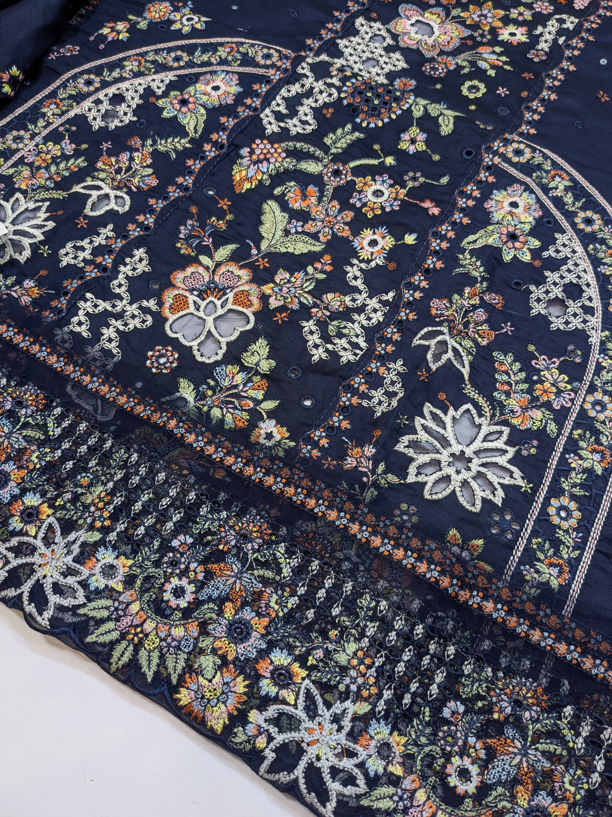HUSSAIN REHAR LUXURIOUS EMBROIDERED BLUE