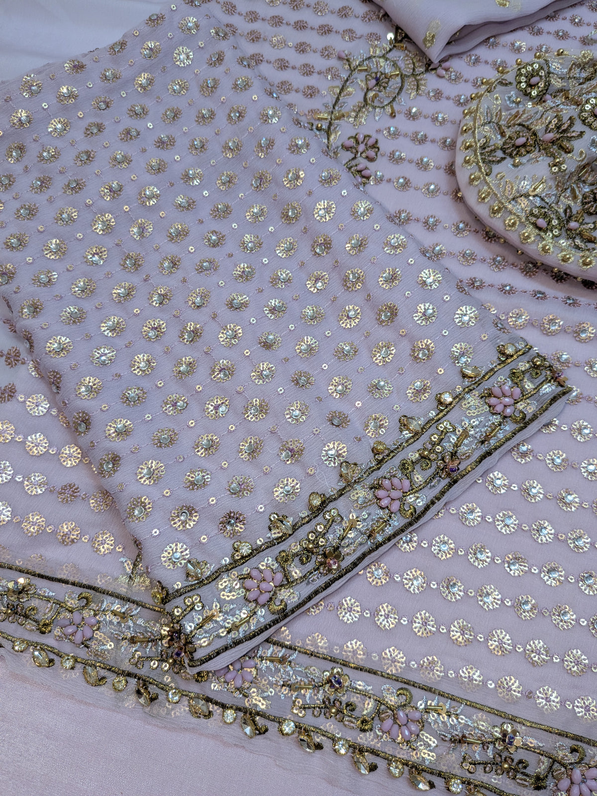 Haris Shakeel Inspired LILAC Bridal Chiffon