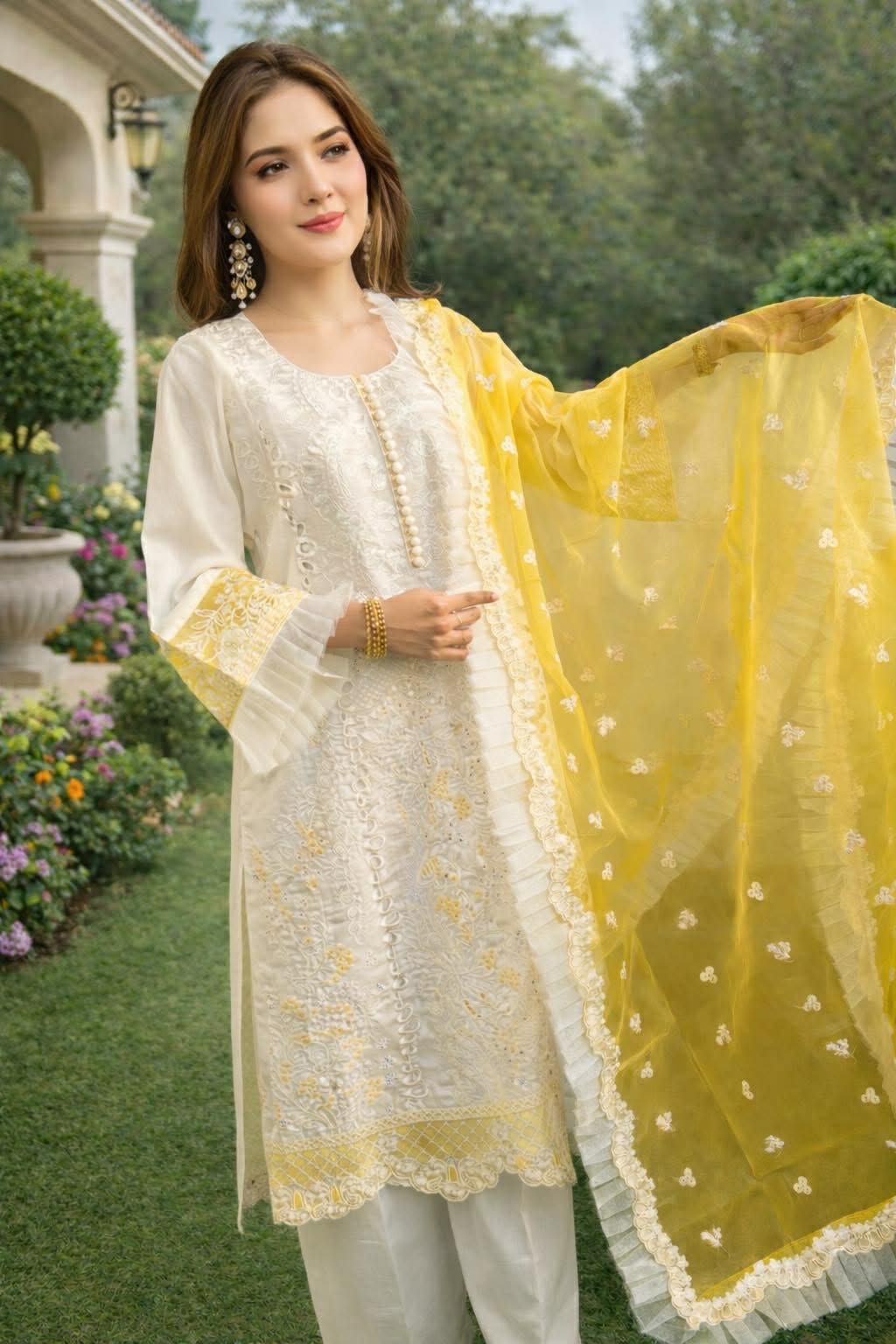 SUNFLOWER STITCHED LAWN 3PCS