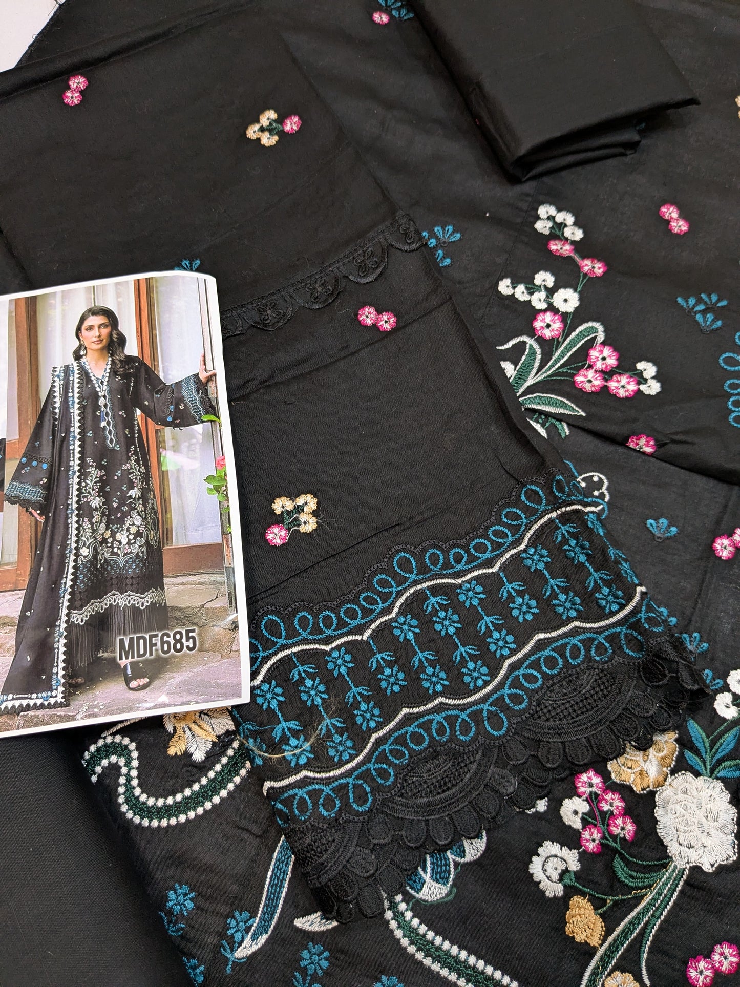 REPUBLIC WOMENSWEAR TALIA BLACK LUXURIOUS LAWN