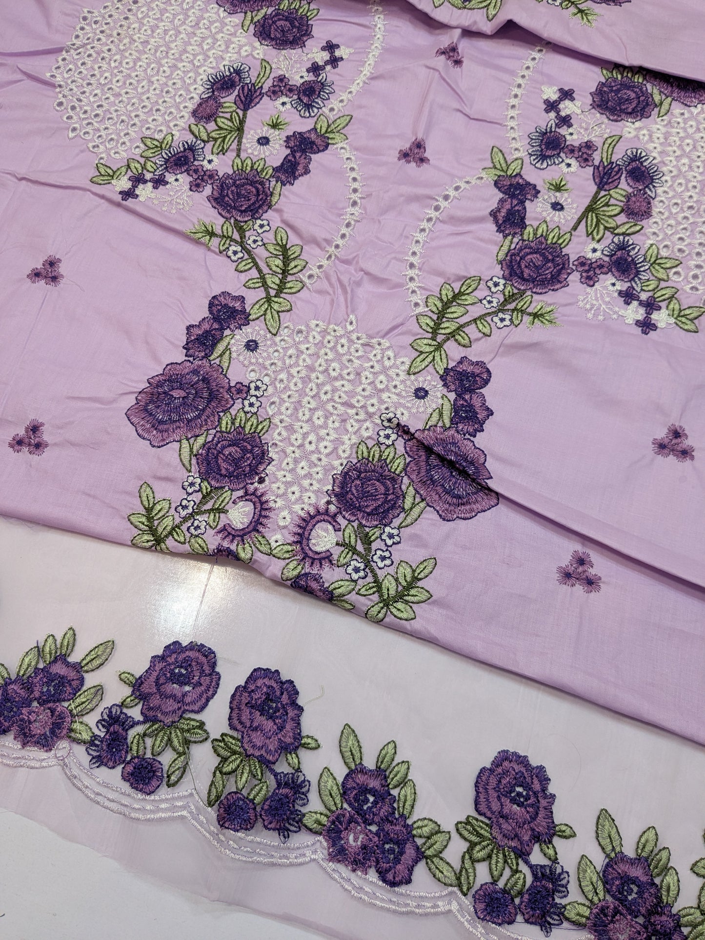 JADE LAVENDER LUXURIOUS LAWN EMBROIDERED