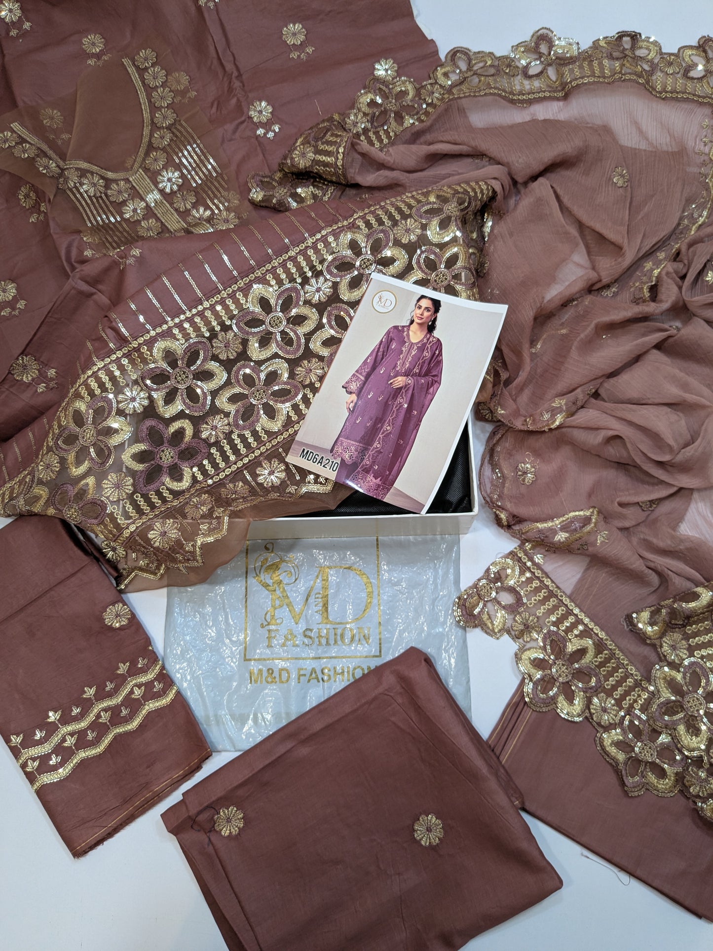 KUAWB COLLECTION DUSTY DARK MAUVE LAWN COTTON