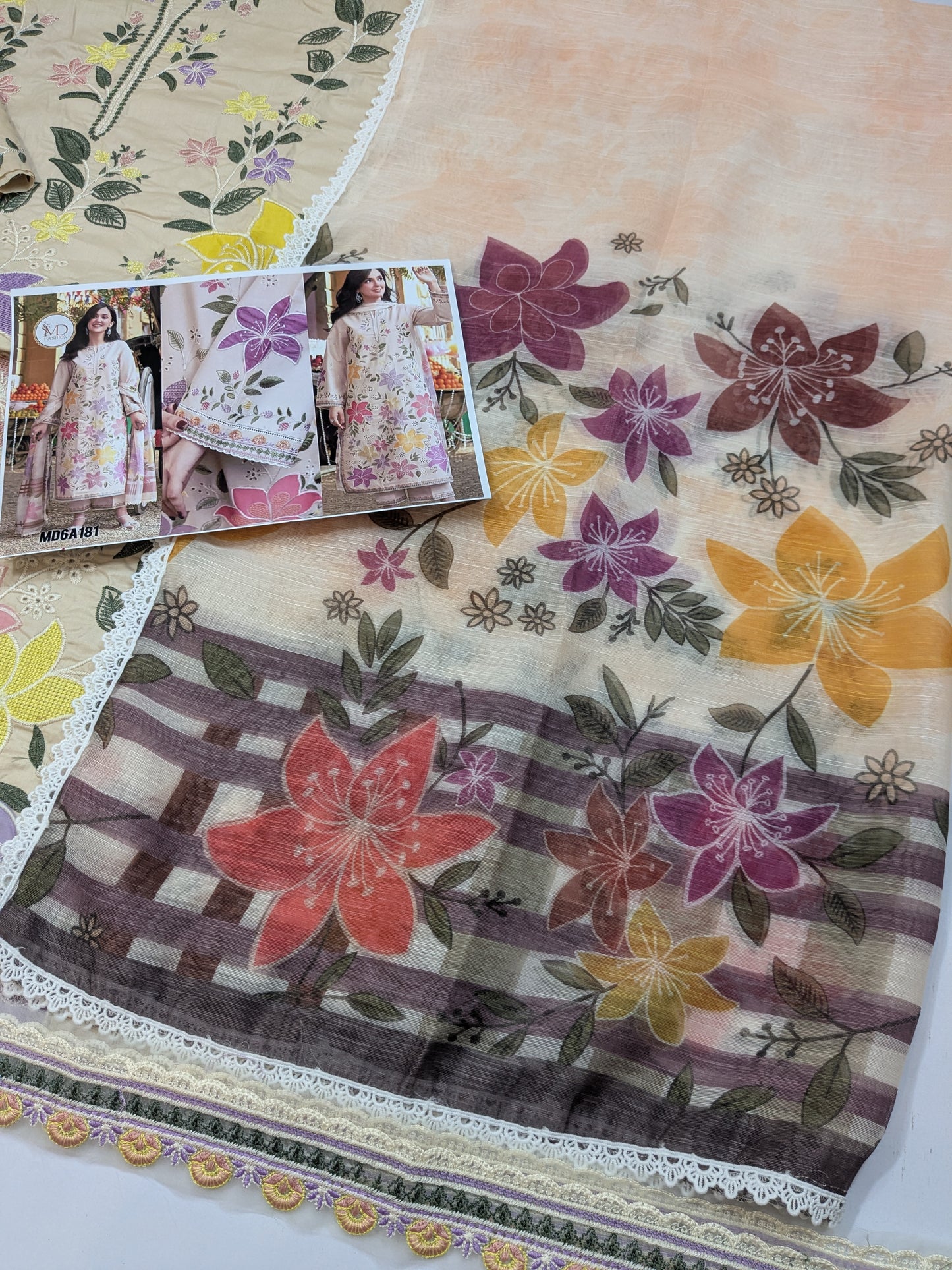 ANEELA SKIN MULTI LAWN EMBROIDERED