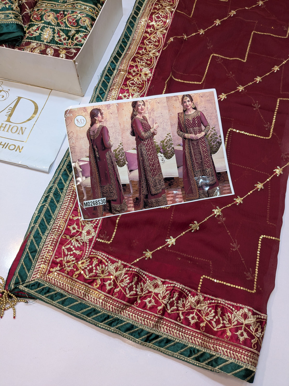 ASIM JOFA INSPIRED YUMNA CHIFFON EMBROIDERED