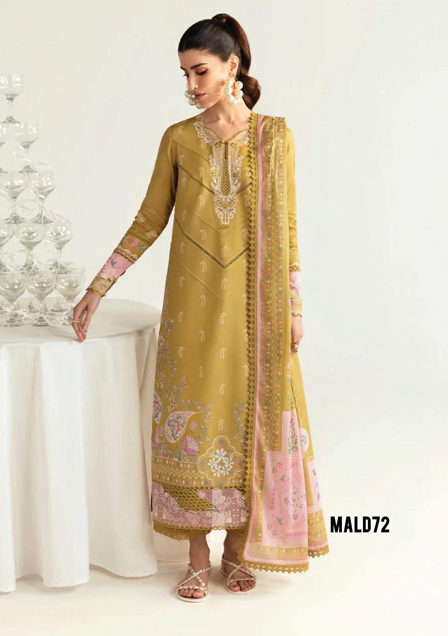 QALAMKAR SIAN DHANI QPRINT EMBROIDERED LAWN