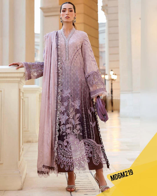 MARIA B LUXURIOUS TYE DYE LAWN LILAC MBD02
